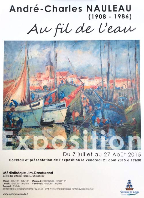 affiche d'exposition Nauleau à Fontenay le Comte