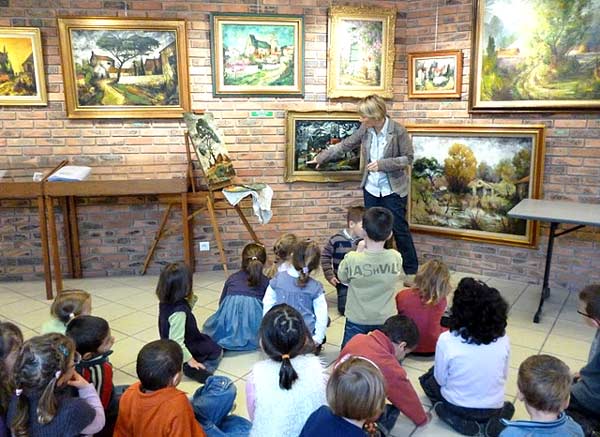 presentation de l'exposition aux enfants