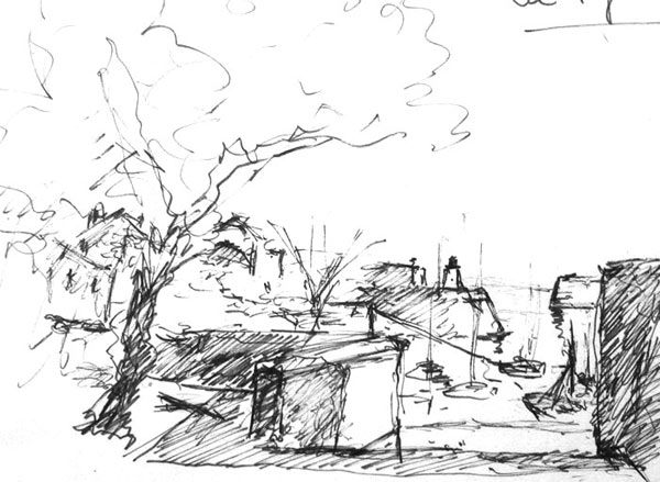 croquis de l'ile d'yeu